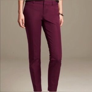 Banana Republic Sloan Pants - Size 6P in Rich Wine.